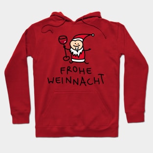 Santa Claus with wine Hoodie